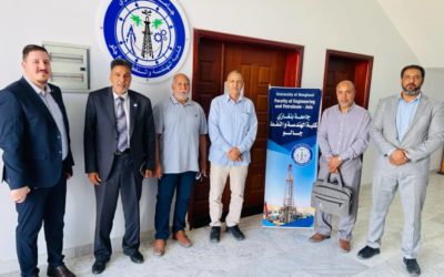 زيارة وفد من شركة شلمبرجير إلى كلية الهندسة والنفط في جالو