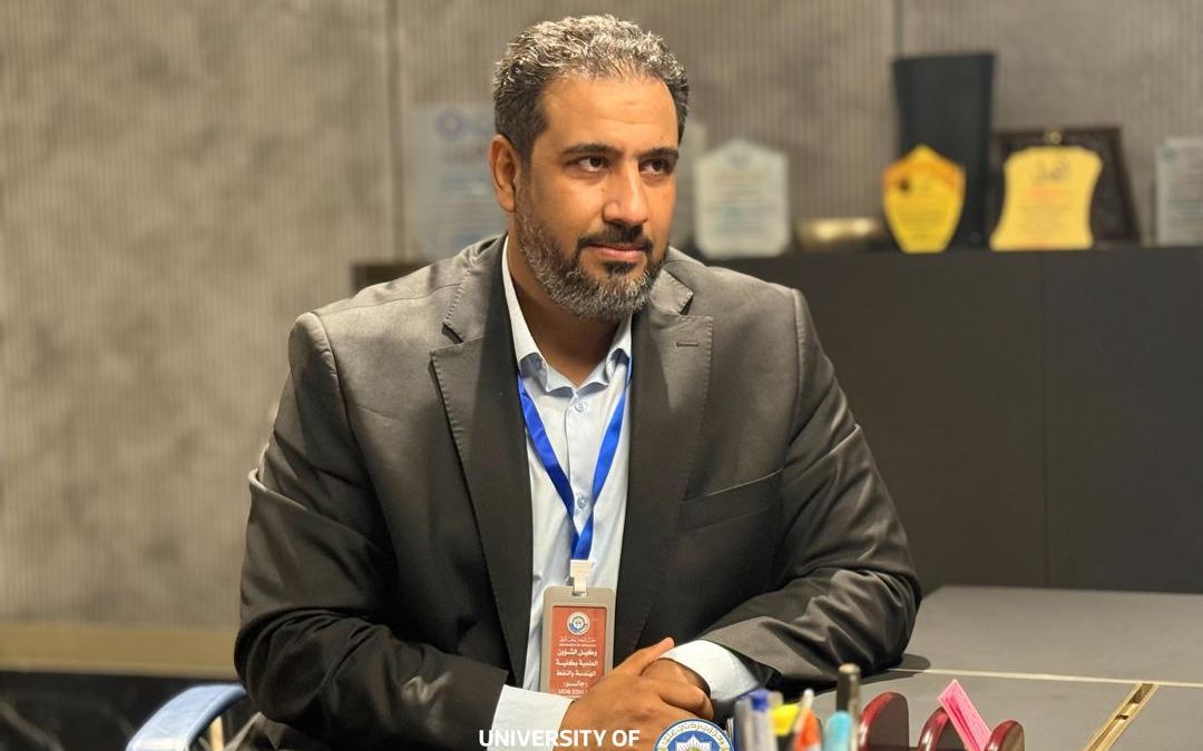 وكيل الشؤون العلمية يستقبل وكيل كلية الهندسة والنفط جالو